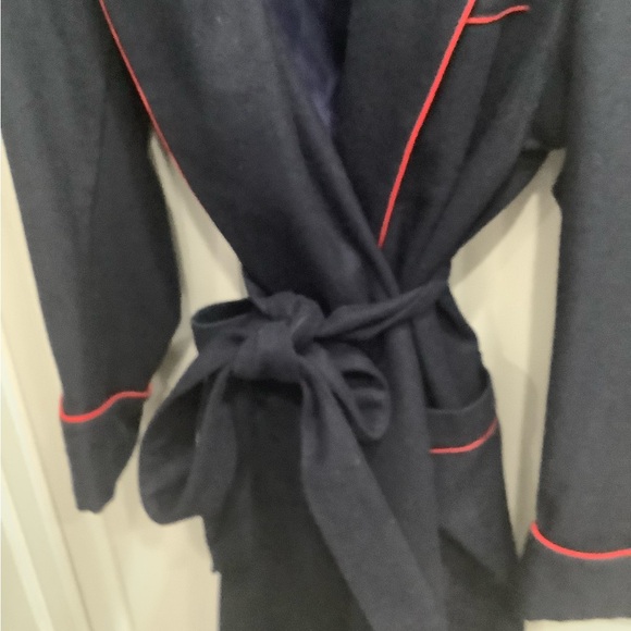 Men’s Vtg Brooks Brothers Robe House Coat, Wool, Hugh Hefner Style Cigar Robe L - Picture 10 of 16